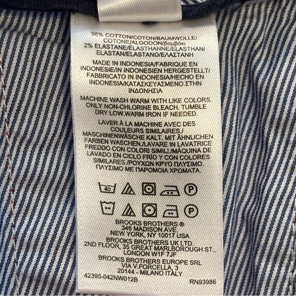 Brooks Brothers Light Red Flat Front Chino Shorts Size 33 Waist Men’s - Picture 7 of 7